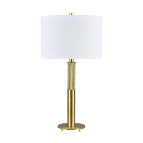 29.75" Gold Metal Table Lamp with Shade