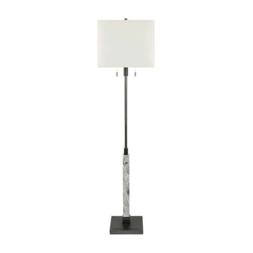 62.5" Marble Floor Lamp with Shade