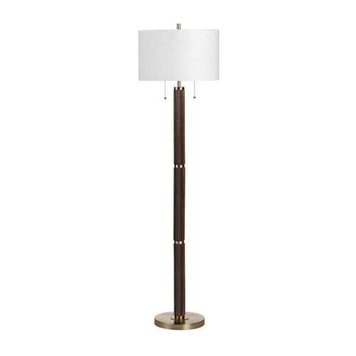 64"H Wood & Metal Floor Lamp With Shade