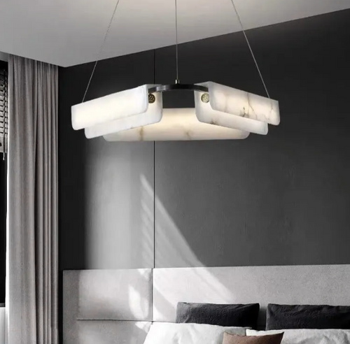 Alabaster Modern Bedroom Chandeliers