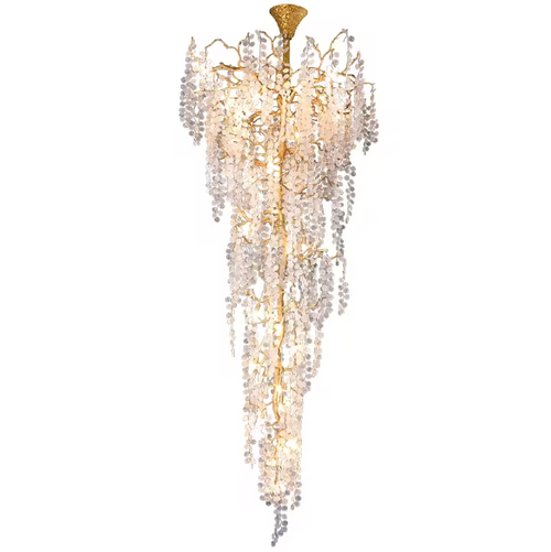 Akari Tree Branch Art Glass Chandelier