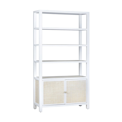 3 Shelf 2 Door Bookcase_Accent Cabinet (CVFDR1003)