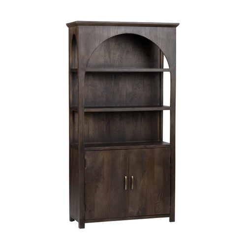 3 Shelf 2 Door Bookcase_Accent Cabinet (CVFNR4823)