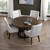 Set of 2 Upholstered Dining Chair_Arm Chair
