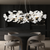 Ceramic Ginkgo Leaves Chandelier Lighting
