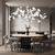 Ceramic Ginkgo Leaves Chandelier Lighting