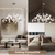 Ceramic Ginkgo Leaves Chandelier Lighting