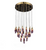 Eggplant Rock Crystal Chandelier Lighting