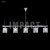 Contemporary Linear Chandelier (40755)