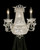 Princess Wall Sconce with 2 Lights; Gold Accents Only