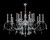 Oval Sculptured Leaf 18 Light Chandelier
