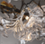 Customizable Ginkgo Leaf Transparent Glass Art Chandelier