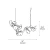 Artemis Art Glass Lotus Leaf Chandelier Lighting