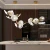 Artemis Art Glass Lotus Leaf Chandelier Lighting