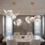 Artemis Art Glass Lotus Leaf Chandelier Lighting