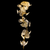 Artemis Art Glass Lotus Leaf Chandelier Lighting