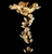 Artemis Art Glass Lotus Leaf Chandelier Lighting