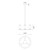 Revolve Clear Glass/Natural Brass 6 Lights Chandeliers