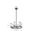 Revolve Clear Glass/Natural Brass 6 Lights Chandeliers
