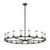 Revolve Clear Glass/Urban Bronze 18 Lights Chandeliers