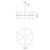 Revolve Clear Glass/Polished Nickel 24 Lights Chandeliers