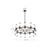 Revolve Clear Glass/Urban Bronze 24 Lights Chandeliers