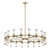 Revolve Clear Glass/Natural Brass 36 Lights Chandeliers