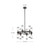 Revolve Clear Glass/Urban Bronze 12 Lights Chandeliers