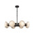 Alonso 37-in Urban Bronze/Alabaster LED Chandeliers