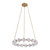 Marni 32-in Natural Brass LED Chandelier
