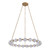 Marni 41-in Natural Brass LED Chandelier