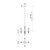 Torres 18-in Clear Ribbed Glass/Matte Black 4 Lights Chandeliers