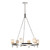 Lucian 32-in Polished Nickel/Alabaster 6 Lights Chandeliers