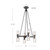 Lucian 22-in Clear Crystal/Urban Bronze 8 Lights Chandeliers