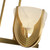 Colette 22-in Vintage Brass/Alabaster LED Chandelier