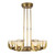 Colette 27-in Vintage Brass/Alabaster LED Chandelier