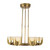 Colette 27-in Vintage Brass/Alabaster LED Chandelier