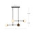 Fiore 42-in Brushed Gold/Glossy Opal Glass 4 Lights Chandelier