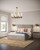 Rue 38-in Matte Black/Brushed Gold 8 Lights Chandeliers