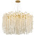 Akari Tree Branch Glass Art Gold Coin Chandelier Lighting