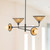 Piper 38-in Matte Black Socket Chandelier