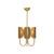 Seno 15-in Aged Gold 3 Lights Chandeliers