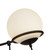Alba 32-in Matte Black/Opal Glass 6 Lights Chandelier
