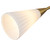 Cosmo 39-in Brushed Gold/Glossy Ribbed Opal Glass Socket Chandelier