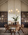 Bridgette 45-in Brushed Gold/White Linen Socket Chandelier