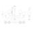 Bridgette 45-in Matte Black/White Linen Socket Chandelier