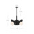 Plume 21-in Brushed Gold/Opal Glass 3 Lights Chandeliers