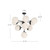 Nouveau 35-in Aged Gold/Opal Matte Glass 10 Lights Chandeliers