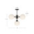 Nouveau 26-in Aged Gold/Opal Matte Glass 4 Lights Chandeliers