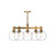 Castilla 29-in Aged Gold/Clear Glass 5 Lights Chandeliers